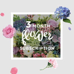 The photograph shows an elegant bouquet from a three-month flower subscription, arranged with the same care and attention you might find in a cherished Epping front garden. The focal point is a cluster of pale blue hydrangeas, full and cloud-like, their many tiny petals layered to create a sense of depth and softness. Around them, blush pink and lilac roses unfold in delicate spirals, some just beginning to open, their buds catching the light like little promises of what's to come. Slender stems of lisianthus weave through the design, their frilled petals and graceful, arching shapes adding lightness and air, while fresh green leaves echo the leafy lanes leading towards Epping Forest. The colours are predominantly pastel-whispers of mauve, rose, and sky blue-balanced by cool, refreshing greens, making the bouquet feel gently romantic rather than overpowering. Soft daylight falls across the flowers, highlighting the satin sheen of the rose petals and the slightly velvety texture of the hydrangeas, creating subtle shadows that give the arrangement a natural, garden-picked character. One can almost imagine this bouquet resting on a kitchen table near Epping Station, bringing a sense of calm after the commute, or placed in a hallway where its mixed, floral-green fragrance welcomes guests at the door. More than a single arrangement, the image suggests the rhythm of a subscription: a new, seasonally tuned bouquet arriving each month, each one capturing a different mood of the Epping seasons while consistently offering comfort, beauty, and a moment of quiet pleasure in the home.